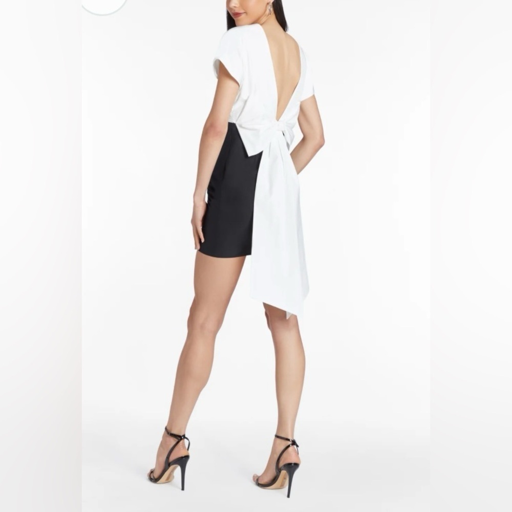 NWOT Amanda Uprichard Kariselle Bow Back Cocktail Minidress Sz XS